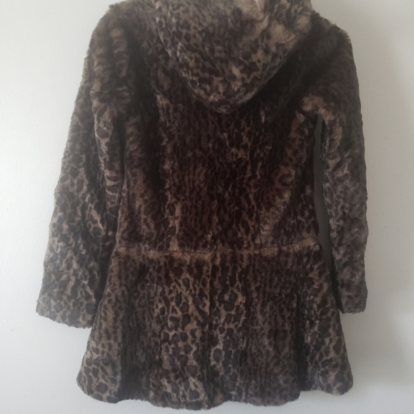 HP. Free People Leopard Print Peplum Coat - Picture 7 of 16